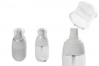 30ml PET bottle with white cream pump and transparent cap 