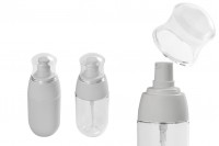 Bottle 50 ml PET with pump and transparent lid