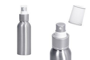Aluminiumflasche 100ml mit Spray und Plastikverschluss - 10 Stk-εικόνα_προϊοντική