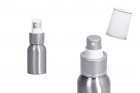 Aluminiumflasche 30 ml mit Spray und Plastikverschluss - 10 Stk