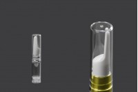 Airless 5 ml transparent bottle for serum with lid