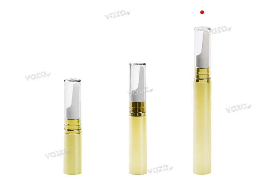 Colored 15ml airless bottle for serums and creams with cap