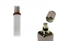 Luxury 50ml square acrylic airless bottle with cream pump dispenser and cap