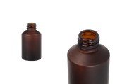 60 ml glass vial with PP24 spout in amber matte color
