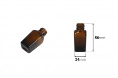 10 ml amber glass bottle for essential oils with PP18 finish