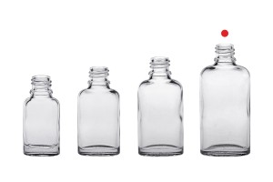 Flacon en verre transparent, forme ovale (PP18) de 50 ml pour huiles essentielles-6