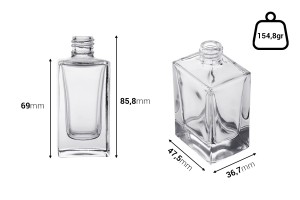 Flacon de parfum en verre de 50 ml avec finition 18/415-εικόνα_διαστάσεις