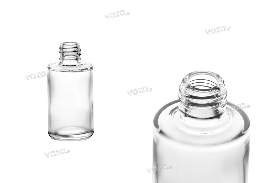 Glasflasche für Parfüme 30 ml rund (PP18)