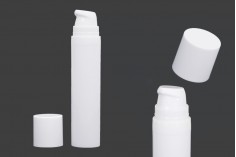 White 20ml airless plastic lotion cream bottle