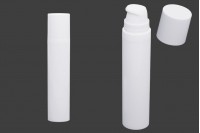 Airless plastic bottles for cream 20 ml in white color