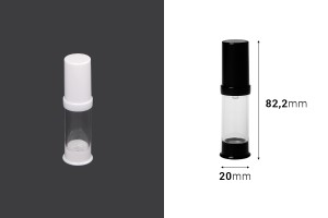 Μπουκαλάκι Airless 5 ml για κρέμα ακρυλικό-εικόνα_διαστάσεις