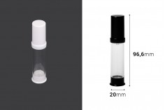 Plastic 10ml airless lotion cream pump bottle