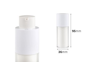 Μπουκάλι airless 15 ml για κρέμα πλαστικό με εξωτερική ακρυλική θήκη-εικόνα_διαστάσεις