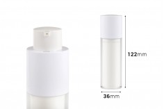 30ml plastic airless lotion cream bottle in double-layered design
