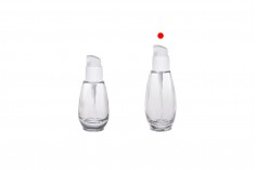 Μπουκάλι 50 ml γυάλινο με πλαστική αντλία (PP18)
