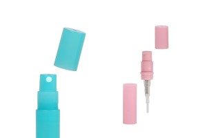 2-ml-Parfümspray-Probeflasche aus Kunststoff mit Verschluss-bildgruppe