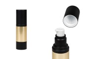 Luxury 30ml airless acrylic bottle with aluminum coating, cream pump and protective cap