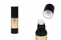 Luxury 30ml airless acrylic bottle with aluminum coating, cream pump and protective cap