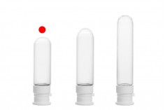 Flacon de sticlă de 2 ml, cu capac de siguranță din plastic pentru prelevare, medicamente și homeopate - 25 buc