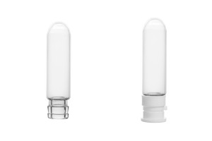 Flacon en verre de 3 ml, avec bouchon de sécurité en plastique pour l'échantillonnage, les médicaments et les produits homéopathiques - 25 pcs-1