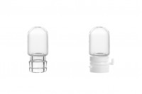1 ml glass vial, with plastic safety cap for sampling, medicines and homeopaths - 25 pcs