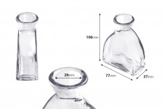 Flasche 100 ml Glas ohne Verschluss