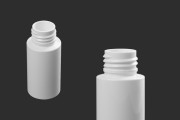 40ml white PET bottle with PP24 finish 