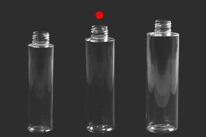 150 ml PET-Flasche in weißer oder transparenter Farbe (PP24)-bildgruppe