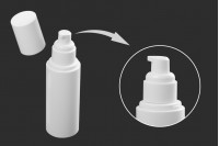 100 ml plastic bottle with cream pump (PP20) and lid