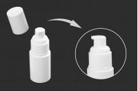 30 ml plastic bottle with cream pump (PP20) and lid