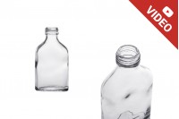 Bottle 100 ml glass flat - flask shaped