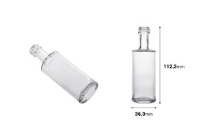 Clear glass bottle 50 ml (PP 18)-2