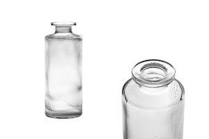 Flacon en verre transparent 150 ml pour diffuseur à roseaux-1