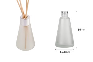 Mattflasche 50 ml in konischer Form, geeignet für Lufterfrischer-εικόνα_διαστάσεις