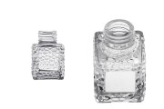 Glass square bottle 50 ml (PP 28) for reed diffuser