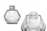 Glass bottle 100 ml for air freshener in diamond shape