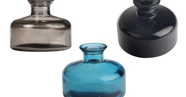 Decorative glass bottle 200ml for reed diffuser in different colors
