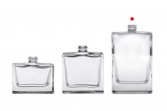 Glass perfume bottle 100 ml (PP 15) in rectangular shape
