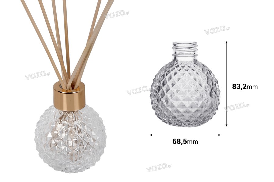 Cylindrical glass bottle 100 ml PP 28 for reed diffuser
