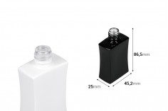 Γυάλινη φιάλη αρωματοποιίας 30 ml ορθογώνια σε μαύρο ή λευκό χρώμα (18/415)	