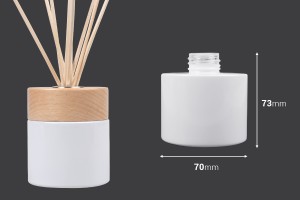 Flacon cylindrique en verre 100 ml pour désodorisant, avec bec verseur PP28-2