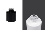 Φιάλη γυάλινη κυλινδρική 50 ml κατάλληλη για αρωματικό χώρου σε μαύρο ή λευκό χρώμα