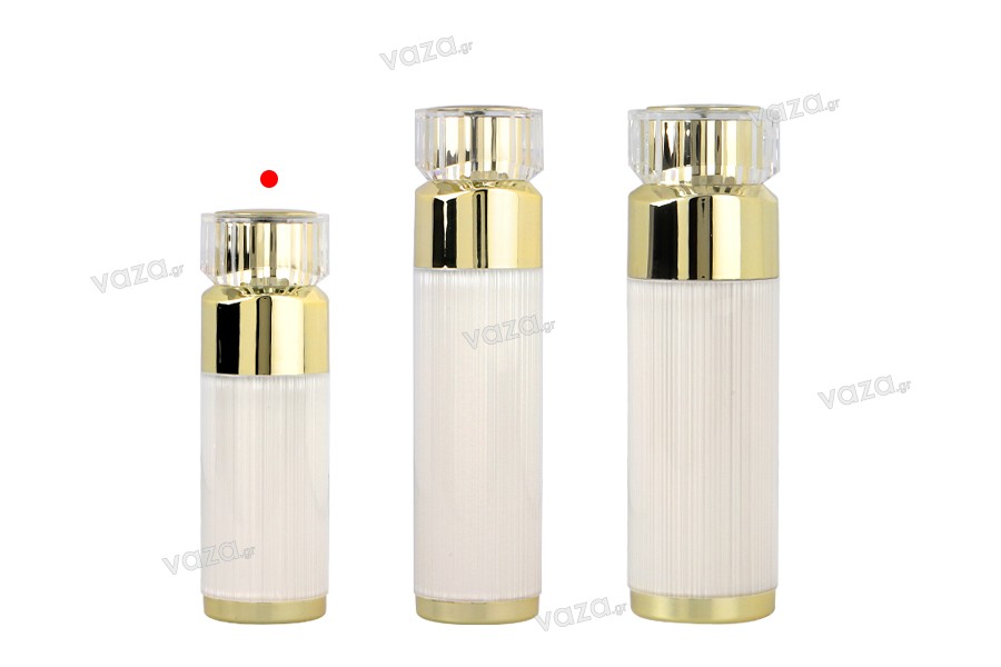 Luxury airless 30ml acrylic bottle with cream pump and acrylic cap