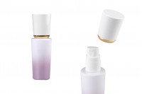Luxury 30ml glass bottle with cream pump and acrylic cap