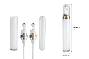Flaconcino cilindrico in acrilico da 20 ml per uso cosmetico con erogatore roll-on e tappo-εικόνα_διαστάσεις
