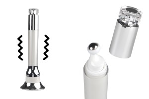 Acrylic bottle 15 ml with roll on pump for serum and vibration function-1