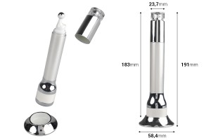 Acrylic bottle 15 ml with roll on pump for serum and vibration function-2