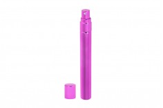 10ml aluminum coated pink glass perfume atomizer - available in a package with 6 pcs