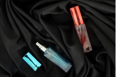 Flacon de parfum de 20 ml en verre de différentes couleurs avec vaporisateur et capuchon