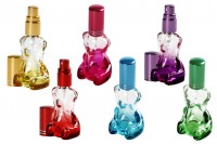 10ml Teddy Bear glass bottle with spray pump and cap